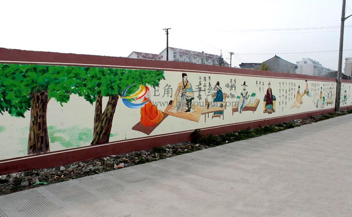 社区文化墙彩绘,海口文化墙彩绘